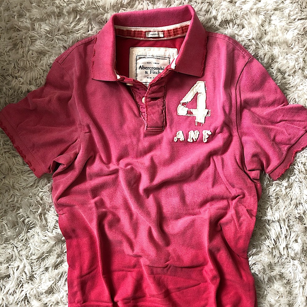 Men’s Abercrombie & Fitch Distressed Polo